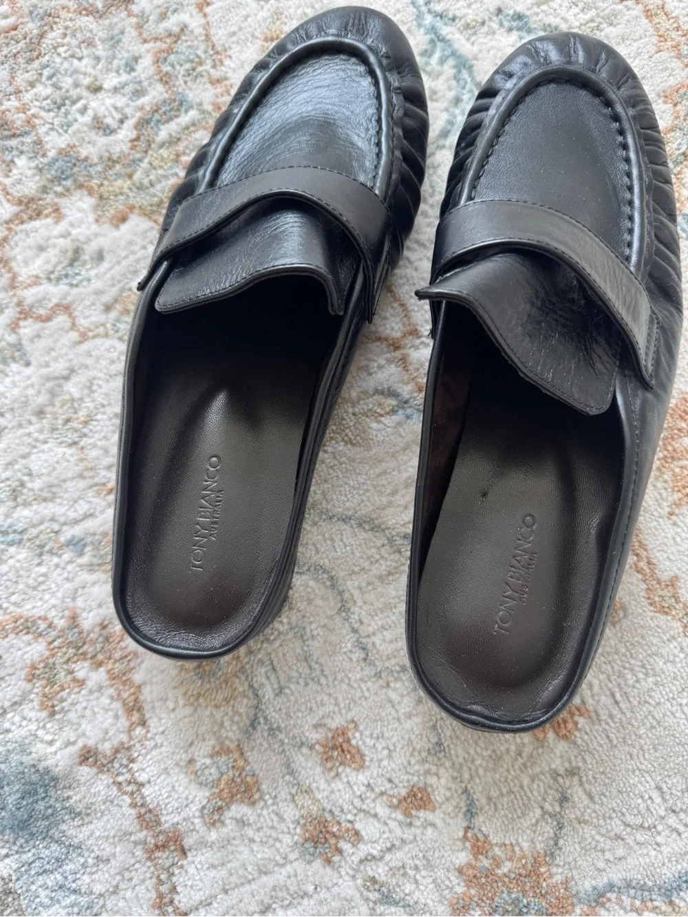 TONY BIANCO Glacier Black Venice Loafers 8.5